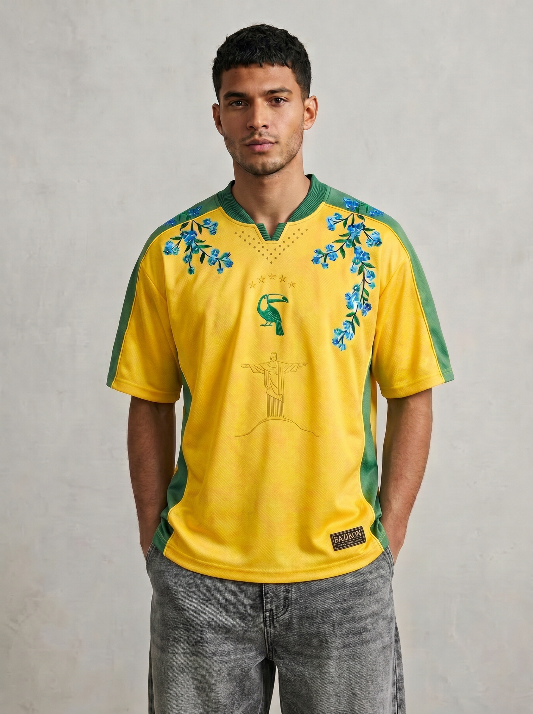 Brazil jersey on model