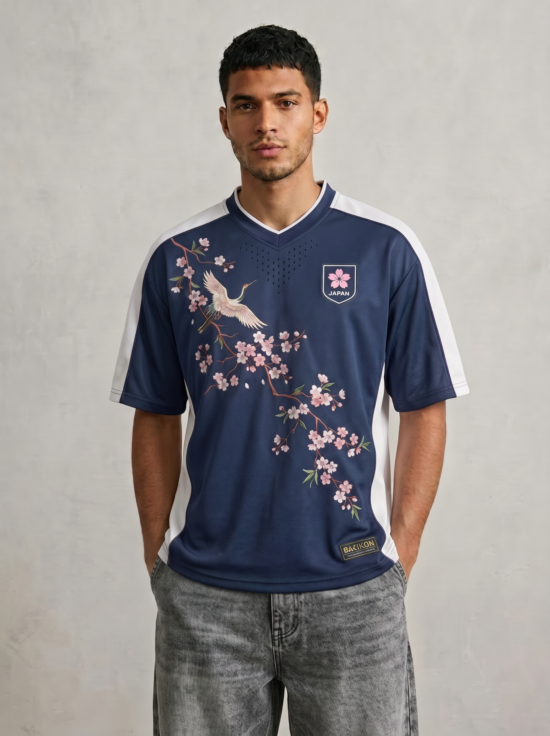 Japan jersey on model